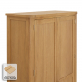 Marbury Oak Double Shaker Kitchen Pantry Cupboard