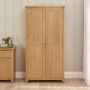 Marbury Oak Double Shaker Kitchen Pantry Cupboard