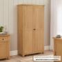 Marbury Oak Double Shaker Kitchen Pantry Cupboard