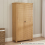 Marbury Oak Double Shaker Linen Cupboard