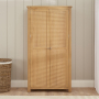 Marbury Oak Double Shaker Linen Cupboard