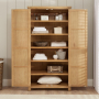 Marbury Oak Double Shaker Linen Cupboard