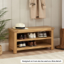 Marbury Oak Small TV Unit Stand – Up to 50” TV Size