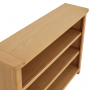 Marbury Oak Wide Low Large Bookcase