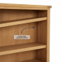 Marbury Oak Wide Low Large Bookcase