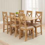 Marbury Oak Square Flip Top Extension Dining Table – Extending 85 to 170cm