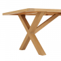 Marbury Oak 2.2m Cross Leg Dining Table – 8 to 10 Seater