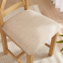 Marbury Oak Cross Back Dining Chair with Natural Fabric Seat