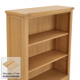 Marbury Oak Tall Wide Bookcase with 2 Door Cupboard