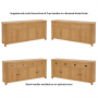 Marbury Oak Extra Large 4 Drawer 4 Door Sideboard