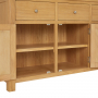 Marbury Oak Extra Large 4 Drawer 4 Door Sideboard