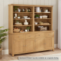 Marbury Oak Extra Large 4 Drawer 4 Door Sideboard