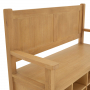 Marbury Oak Monks Hallway Bench with Shoe Storage