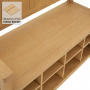 Marbury Oak Monks Hallway Bench with Shoe Storage