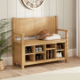 Marbury Oak Monks Hallway Bench with Shoe Storage