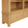 Marbury Oak Grand Double Library Bookcase with 2 Drawers