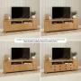 Marbury Oak XXL Widescreen TV Unit Stand – Up to 100” TV Size