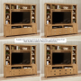 Marbury Oak Painted XXL Widescreen TV Media Storage Grand Wall Unit - Up to 60" TV Size