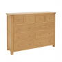 Marbury Oak Extra Large Jumbo 10 Drawer Chest