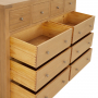 Marbury Oak Extra Large Jumbo 10 Drawer Chest