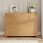 Marbury Oak Extra Large Jumbo 10 Drawer Chest