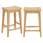 Marbury Oak Low Bar Counter Stool