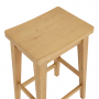 Marbury Oak Low Bar Counter Stool