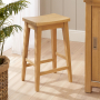 Marbury Oak Low Bar Counter Stool