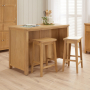 Marbury Oak Low Bar Counter Stool