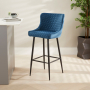 Paloma Honeycomb Bar Stool – Blue Velvet