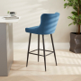 Paloma Honeycomb Bar Stool – Blue Velvet