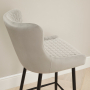 Paloma Honeycomb Bar Stool – Grey Velvet