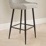 Paloma Honeycomb Bar Stool – Grey Velvet