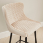 Paloma Honeycomb Bar Stool – Champagne Velvet