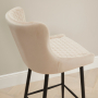 Paloma Honeycomb Bar Stool – Champagne Velvet