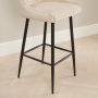 Paloma Honeycomb Bar Stool – Champagne Velvet