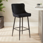 Paloma Honeycomb Bar Stool – Black Velvet