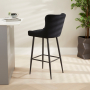 Paloma Honeycomb Bar Stool – Black Velvet