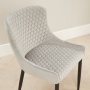 Paloma Honeycomb Dining Chair – Grey Velvet