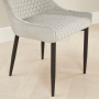 Paloma Honeycomb Dining Chair – Grey Velvet