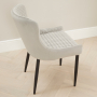 Paloma Honeycomb Dining Chair – Grey Velvet