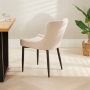 Paloma Honeycomb Dining Chair – Champagne Velvet