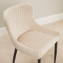 Paloma Honeycomb Dining Chair – Champagne Velvet