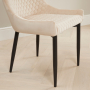 Paloma Honeycomb Dining Chair – Champagne Velvet