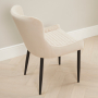 Paloma Honeycomb Dining Chair – Champagne Velvet