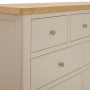 Marbury Putty Grey Painted 3 over 4 Drawer Wide Chest