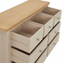 Marbury Putty Grey Painted 3 over 4 Drawer Wide Chest