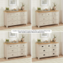 Marbury Putty Grey Painted 3 over 4 Drawer Wide Chest