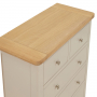 Marbury Putty Grey Painted 2 over 3 Drawer Chest