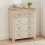 Marbury Putty Grey Painted 2 over 3 Drawer Chest